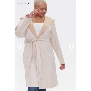 Forever 21 Plus Size Faux Suede Duster Jacket